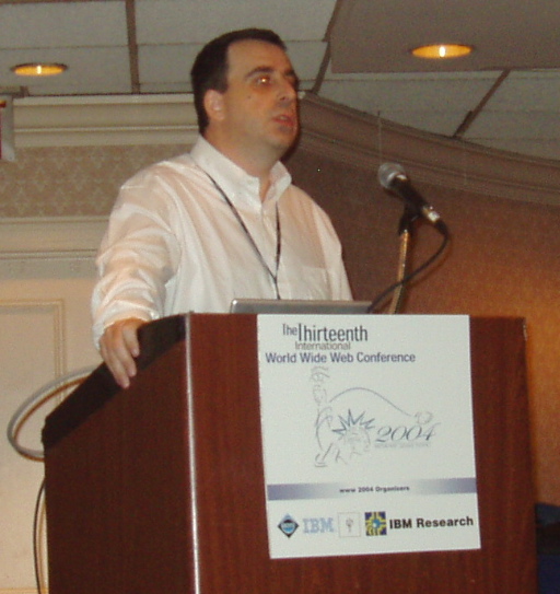 Fabio Vitali talking at WWW2004