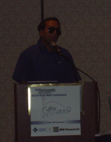 T.V. Raman at WWW2004